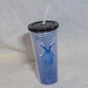 Dutch Bros Limited Edition Holiday Blue Tumbler with Straw